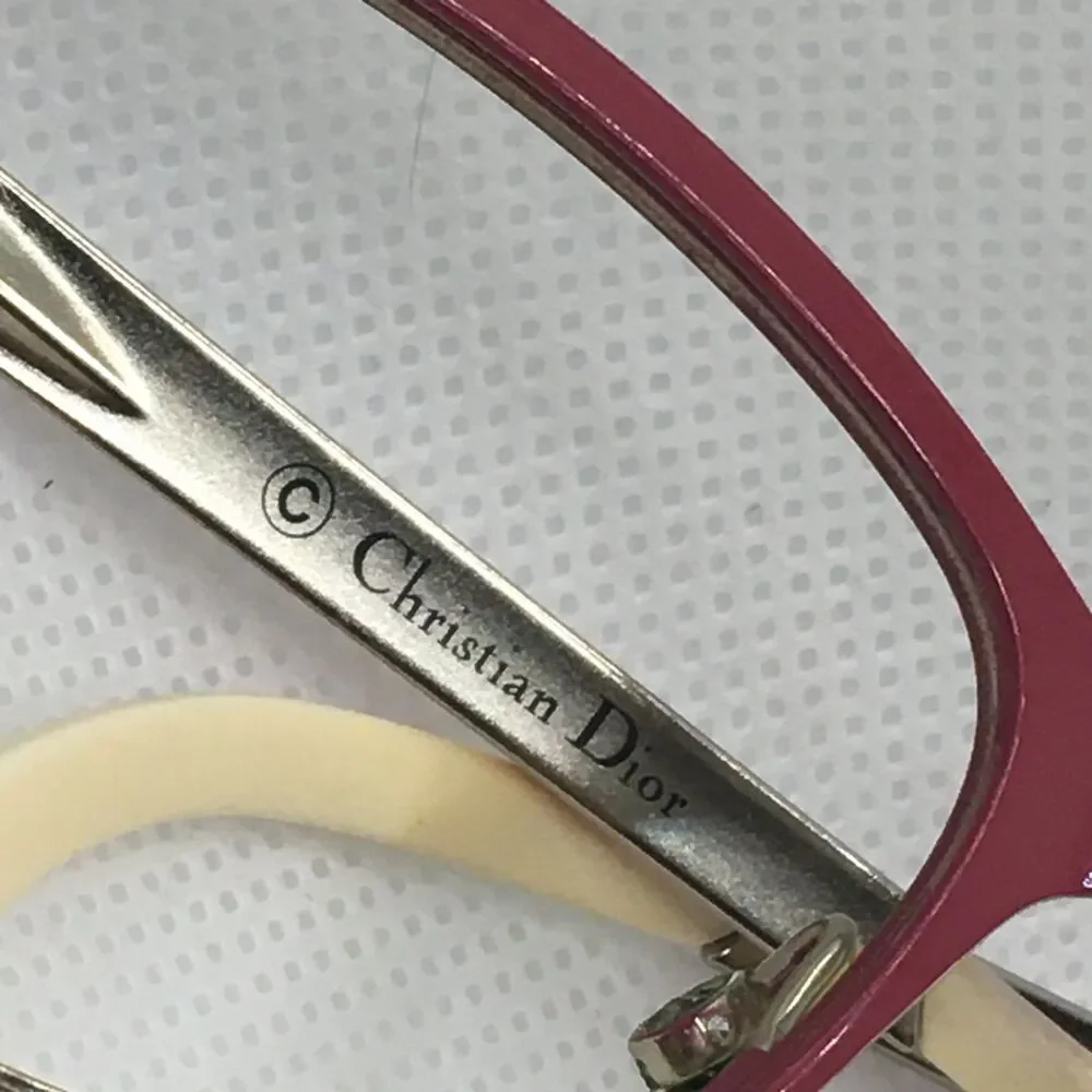 Christian Dior Pink Eyeglasses Frames Vintage GUC